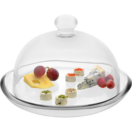 Крышка для подставки для торта «Сан Марко»;стекло;D=11,H=10см;прозр.