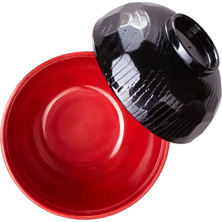 Мисосупница;пластик;170мл;D=10,5,H=10,5см;черный