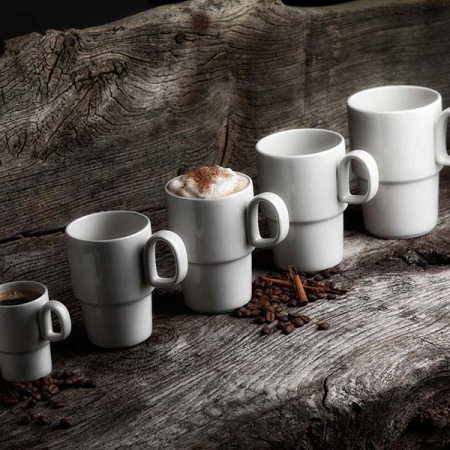 Кружка «Лив»;фарфор;285мл;D=78,L=110мм;белый